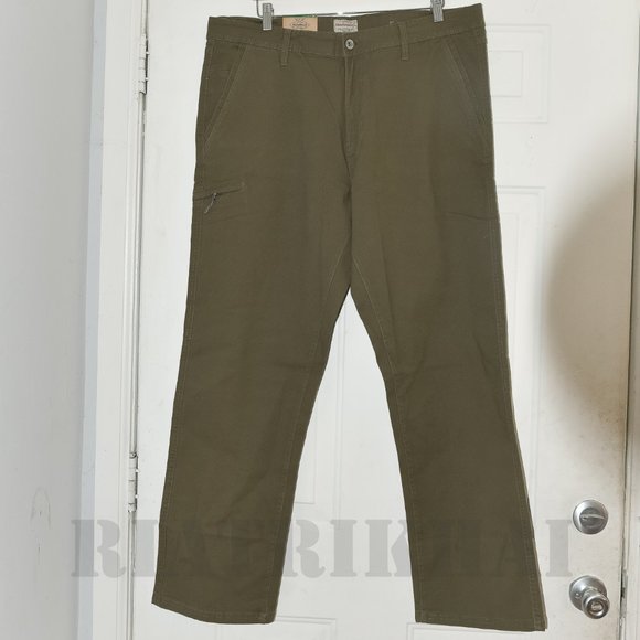 NWT Men’s Trevorland Flex Utility Pant Weatherproof Vintage Green - Picture 2 of 9